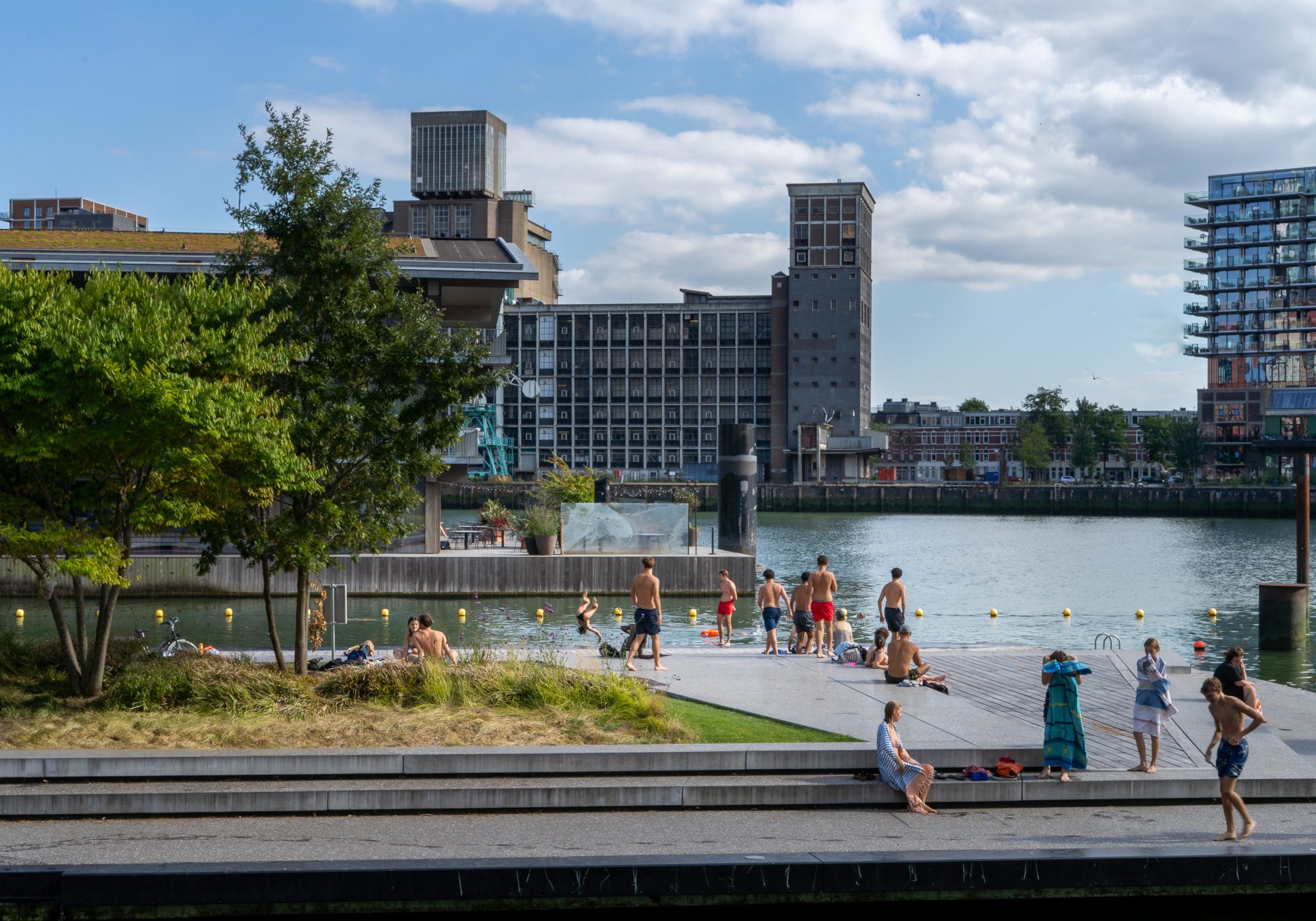 Urban swimming in Rotterdam